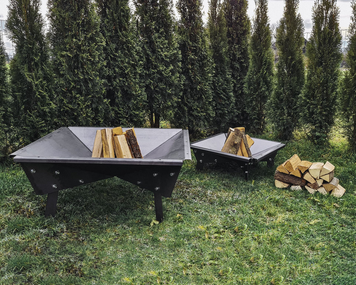 Fire Bowl Made of Steel Plate