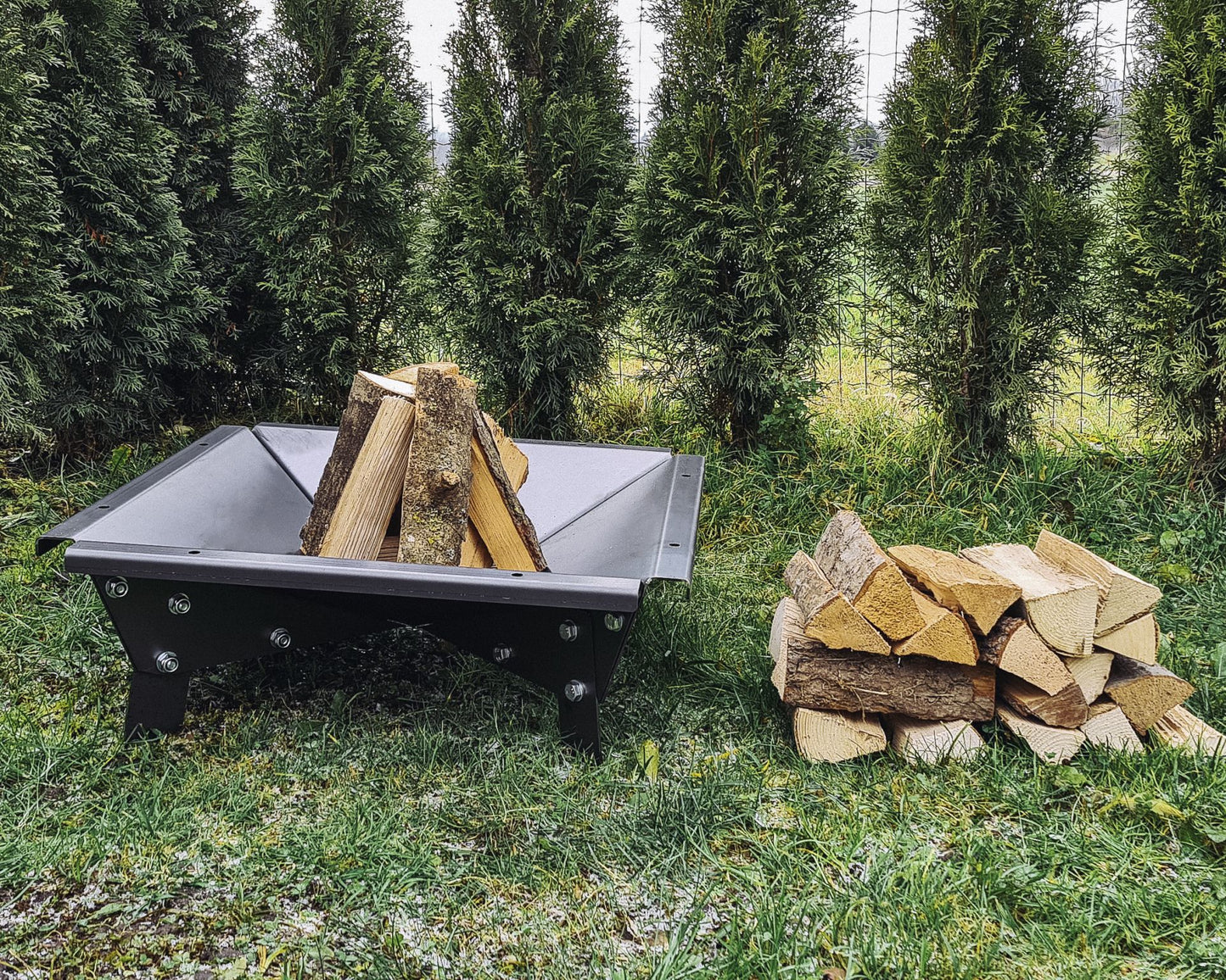 Fire Bowl Made of Steel Plate